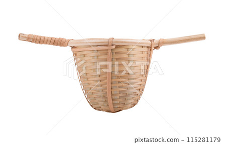 Bamboo Tea Filter tea isolated on white background Bamboo Tea Filter tea isolated on white background 115281179