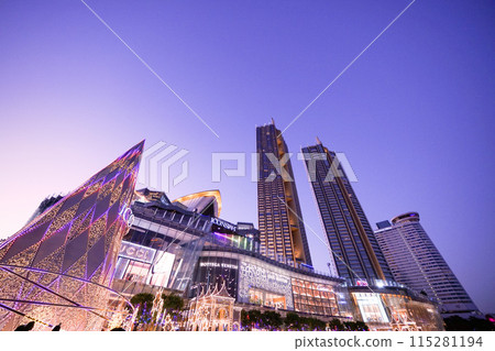 Christmas illuminations at the ICONSIAM shopping center in Bangkok, Thailand Christmas illuminations at the ICONSIAM shopping center in Bangkok, Thailand 115281194