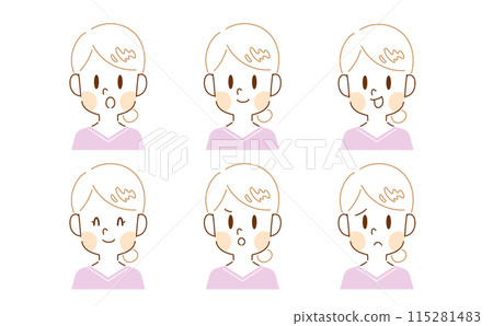 A medical woman wearing a pink scrub 115281483