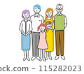 happy family illustration material 115282023