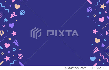 可愛的裝飾,平靜的色彩。流行而別緻的背景資料。 可愛的裝飾,平靜的色彩。流行而別緻的背景資料。 115282112