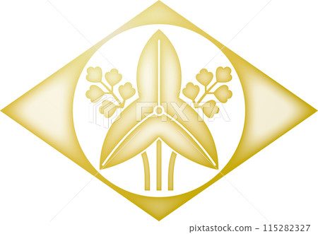 家族徽章:槍菱形立流【金色】 家族徽章:槍菱形立流【金色】 115282327