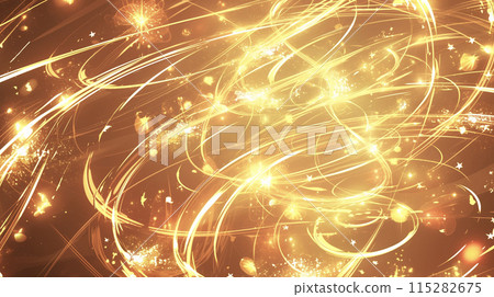 Abstract gold light background AI image 115282675