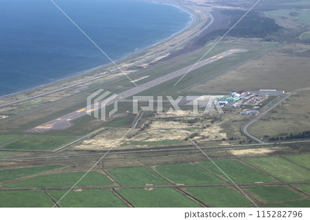 Wakkanai Airport seen from above 115282796