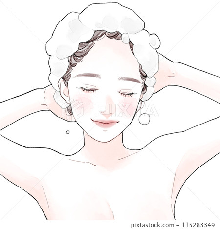 女人洗頭 115283349
