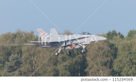 Swiss Air Force F / A-18C Hornet Landing Swiss Air Force F / A-18C Hornet Landing 115284569