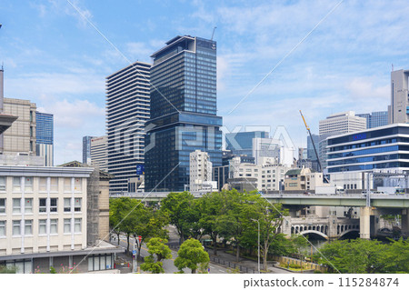 大阪中之島的城市景觀（從大阪市中央公會堂眺望） 115284874