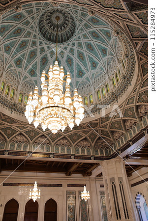 Grand Mosque - Sultan Qaboos Grand Mosque in Muscat, Oman Grand Mosque - Sultan Qaboos Grand Mosque in Muscat, Oman 115284973