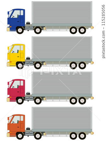 "Four trucks in four colors" with container 115285056