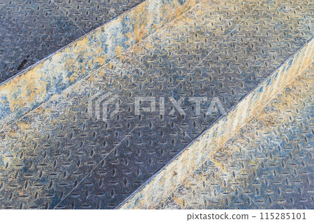 Rust metal diamond surface background.  115285101