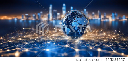 Earth and global network 115285357