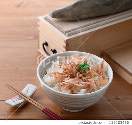 Nekomanma (rice with bonito flakes) Nekomanma (rice with bonito flakes) 115285486