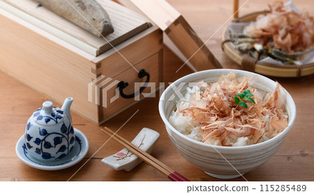 Nekomanma (rice with bonito flakes) Nekomanma (rice with bonito flakes) 115285489