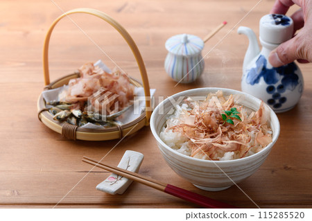 Nekomanma (rice with bonito flakes) Nekomanma (rice with bonito flakes) 115285520