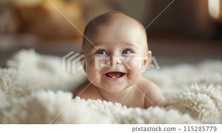 Baby face portrait  115285779