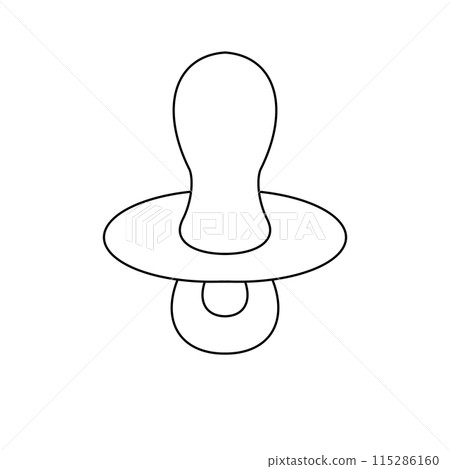 A baby bottle with a nipple on the top 115286160