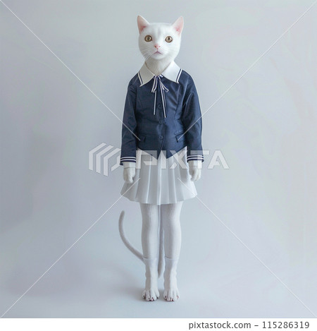Anthropomorphic Cat Image No1-2 115286319