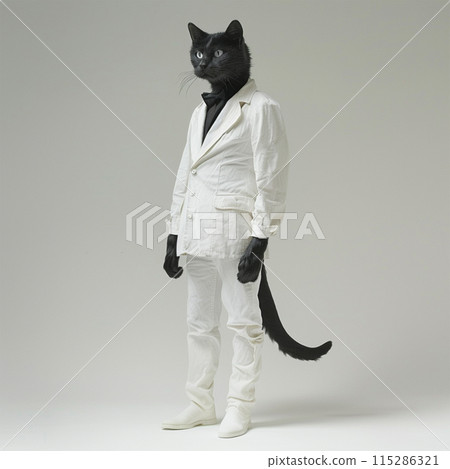 Anthropomorphic Cat Image No1-4 115286321