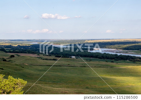 Niobrara National Scenic River in Nebraska summer times  115286500