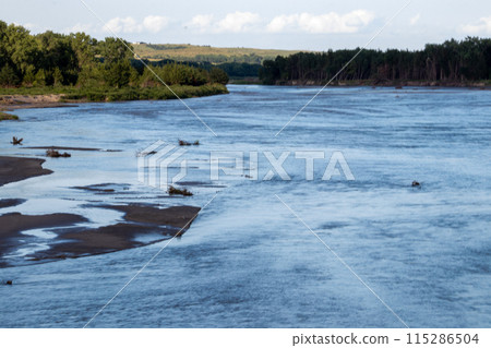 Niobrara National Scenic River in Nebraska summer times Niobrara National Scenic River in Nebraska summer times 115286504