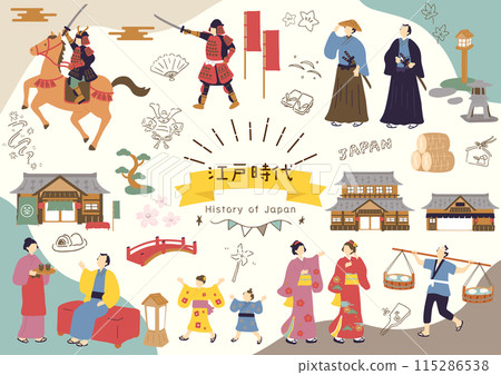 Edo period illustration collection 115286538