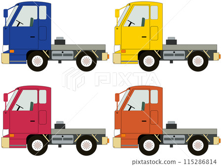 "Four colors, four trucks" towing vehicle 115286814