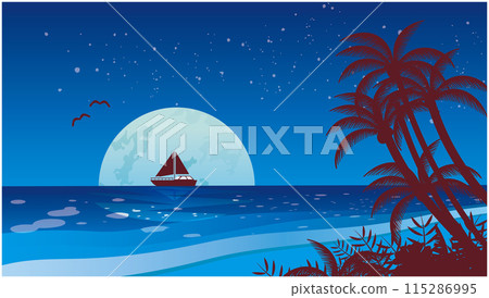 熱帶海灘之夜 熱帶海灘之夜 115286995