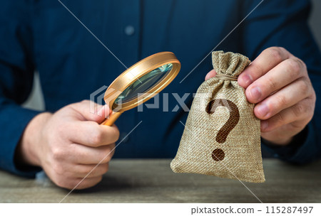 Explore the unknown contents of the bag. Unknown conditions and offer. Assess value. Development and research. Explore the unknown contents of the bag. Unknown conditions and offer. Assess value. Development and research. 115287497
