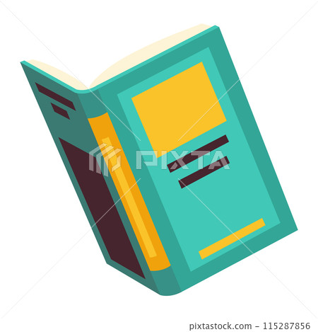 Various books, stack of books, notebooks. Set for book lovers. Read more books. Hand drawn educational vector illustration. Flat design style 115287856