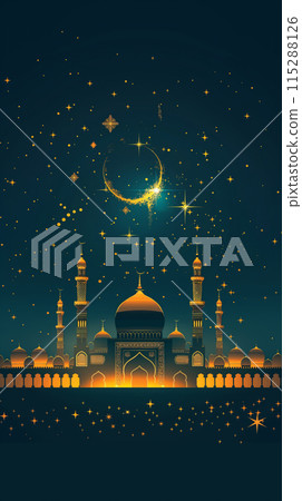 Eid Al Adha Mosque Night 115288126