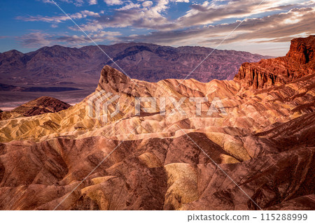Zabriskie point, death valley, california, usa Zabriskie point, death valley, california, usa 115288999