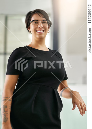 Portrait, business woman or hr manager in office for management, administrative or organization function. Corporate, career or female worker with smile for company, executive or productive workplace Portrait, business woman or hr manager in office for management, administrative or organization function. Corporate, career or female worker with smile for company, executive or productive workplace 115289642