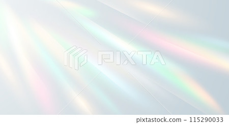 Multicolored light effect and zigzag ribbons falling from above on streamer, tinsel vector 115290033