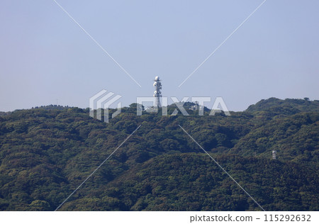 從Morning Mekari SA、無線中繼站和觀景台看到的門司風誌山 從Morning Mekari SA、無線中繼站和觀景台看到的門司風誌山 115292632