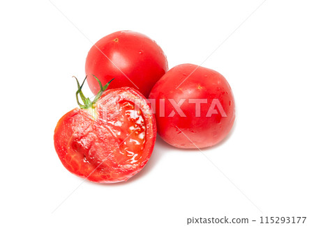 無農藥成熟番茄[白色背景/鏤空] 115293177