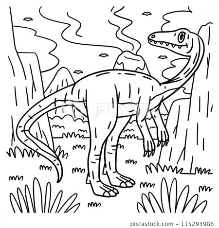 Coelophysis Dinosaur Coloring Page for Kids Coelophysis Dinosaur Coloring Page for Kids 115293986