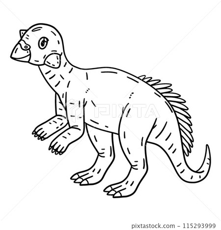 Psittacosaurus Dinosaur Isolated Coloring Page Psittacosaurus Dinosaur Isolated Coloring Page 115293999