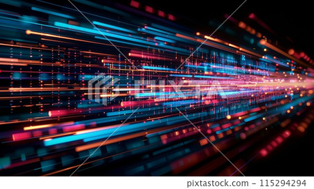 Abstract digital background as design for technology, AI, data, graphics, concept Abstract digital background as design for technology, AI, data, graphics, concept 115294294