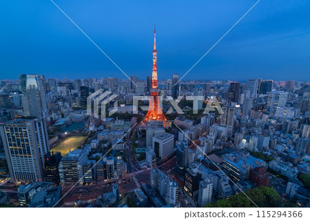 《東京》東京城市夜景/東京市中心 115294366