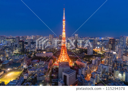《Tokyo》Tokyo city night view, center of Tokyo 115294378