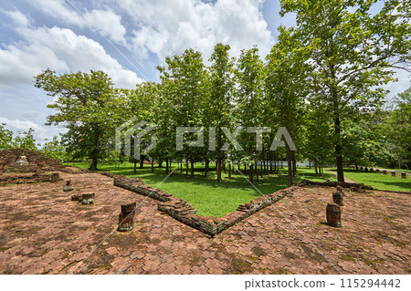Wat Pa Sak is a Buddhist temple in thailand 115294442