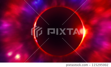 日食的圖像插圖 日食的圖像插圖 115295002