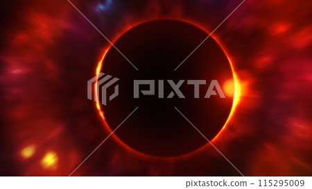 日食的圖像插圖 日食的圖像插圖 115295009