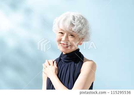 Beauty Gray Hair Women 115295536