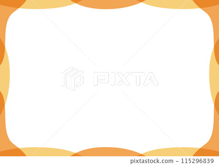 Simple curved design frame, background material, autumnal color scheme Simple curved design frame, background material, autumnal color scheme 115296839