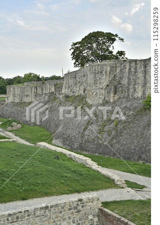 Remains of Historic Belgrade Fortress in Kalemegdan park in Belgrade, Serbia Remains of Historic Belgrade Fortress in Kalemegdan park in Belgrade, Serbia 115298259