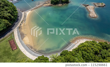 May 13 2024 beautiful park with beautiful trees in the background and blue sky 115298661