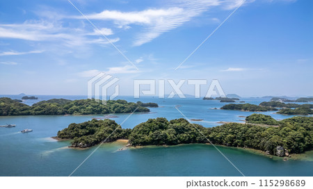 May 13 2024 Kujuku shima Islands, Sasebo City, Japan May 13 2024 Kujuku shima Islands, Sasebo City, Japan 115298689
