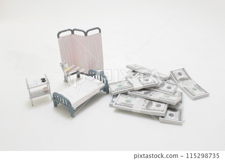 a Price of medicine. Medical expenses. Cost of health care 115298735