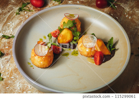 Gastronomic Harmony: A Plate of Colorful Delights Gastronomic Harmony: A Plate of Colorful Delights 115299061